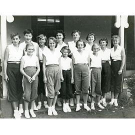 Members of the Ipswich No 1 and No 2 Softball teams that played at Maryborough, Ipswich, 1955
