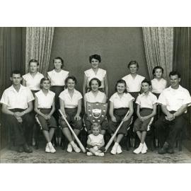 Rockets Softball Team, 'B'Grade Premiers 1955-1956, Ipswich, 1956