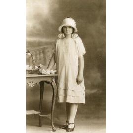 Studio portrait of Vera Spall, Ipswich, c.1923