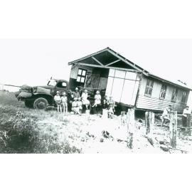 Moving Tallegalla Methodist Hall, Tallegalla, Ipswich, 1948