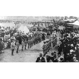 School cadets at Rosewood Show, Ipswich, 1908