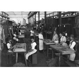 Trimmers at Ipswich Railway Workshops, North  Ipswich, c.1911