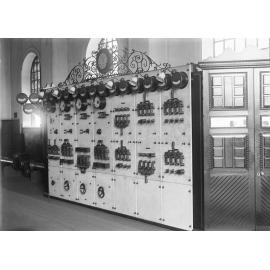 Switchboard at Ipswich Railway Workshops, North Ipswich, c.1911