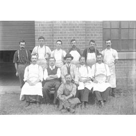 Workers at Ipswich Railway Workshops, Ipswich, 1910