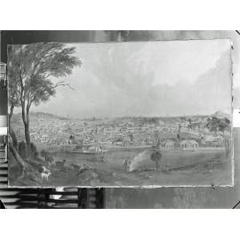Image of painting 'View of Ipswich from Limestone Hill', Ipswich, n.d.