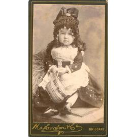 Unidentified portrait of child, Brisbane, 1880s