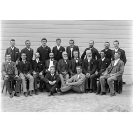 Unidentified group of men, Ipswich, c.1898