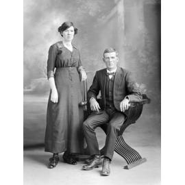 Formal portrait of  couple, Ipswich, early 1900s
