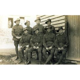 Orderly Room staff of  A" Company, 49th Battalion, Codford, England, 1916-1917