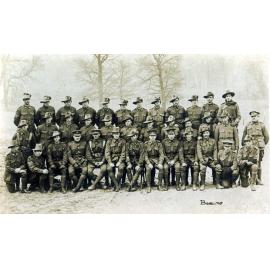 Sergeants of the 13th Training Battalion, Codford, England, 1916-1917