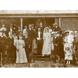 Unidentified wedding group, may be from Harrisville, near Ipswich, n.d.