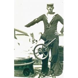 James Rupert Trevis, from Blackstone, Ipswich, on board ship, 1927