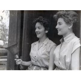 Staff from Stock and Station agents, in Ipswich,  at Churchill Municipal Saleyards, Ipswich, 1958