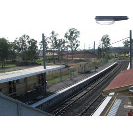 Looking towards new roadworks from Ebbw Vale Railway Station, Ipswich, 2009