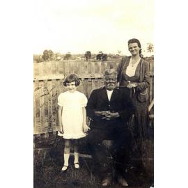 Grandfather James Jones with family, Goodna, Ipswich, 1930-1935