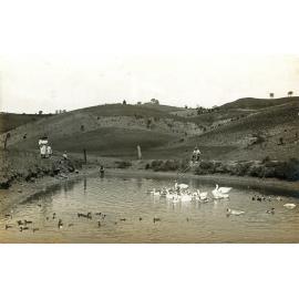Dam near Two Tree Hill, between Marburg and Minden, Tallegalla, near Ipswich, early 1920s