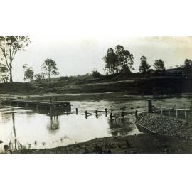 Kholo Bridge after damage from flooding, Kholo, c.1931