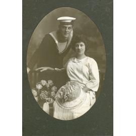 Wedding portrait of Mary Margaret Surawski and John (Jack) Avery, 1923
