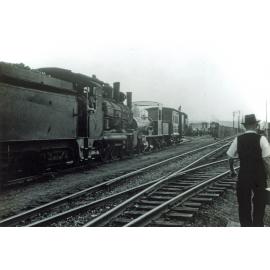 Locomotives thought to be at Ipswich Railway Workshops, North  Ipswich, 1955