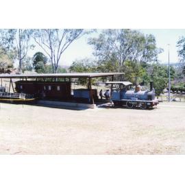 Puffing Billy train - relocation from Queens Park, 1997