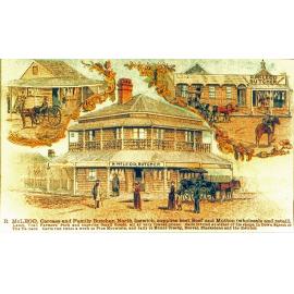 R. McLeod's, butcher, North Ipswich, 1895 (1990s)