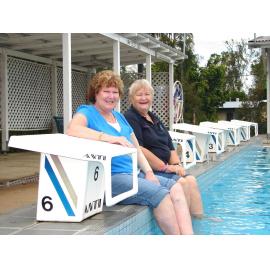 Unidentified women at swimming pool, January 2008