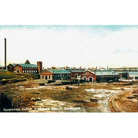 Railway Workshops, Ipswich, postcard, c.1906 (1990s)