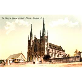 St Mary's Roman Catholic Church, Ipswich, postcard,  1907-1916 (1990s)
