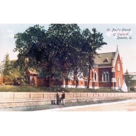 St Paul's Anglican Church, Ipswich, postcard, 1907-1916 (1990s)