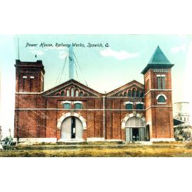 Power House, Railway Works, Ipswich, postcard, 1907-1916 (1990s)