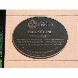 Historical Marker, Brickstone, Murphy Street No 11, Newtown, 2015