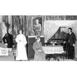 Scene from 'Hedda Gabler'  [by] Henrik Ibsen, performed by Ipswich Little Theatre, Ipswich, 1974