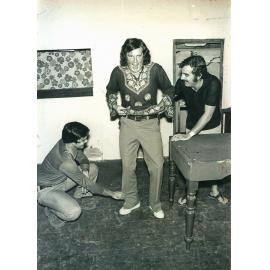 Scene from 'Hot and Cold in all Rooms' [by] Max Reitemann, performed by Ipswich Little Theatre, Ipswich, 1975