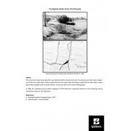 The Bog Hole, Boyles Road, Pine Mountain - history
