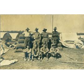 Soldiers at army camp at Redbank, Ipswich, c.1940