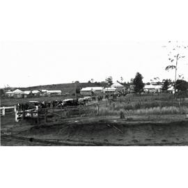 Street scene in Marburg, Ipswich, before the railway line of 1911