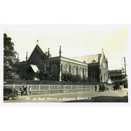 St Paul's  Anglican Church, postcard, Ipswich, 1930s