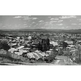 Ipswich from Denmark Hill, looking down Ellenborough Street, Ipswich, c.1940s