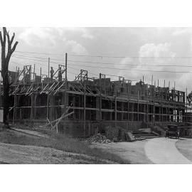 Ipswich General Hospital, construction of the Sunshine Ward, 1935
