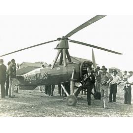 Gyrocopter thought to be at an airshow in Ipswich, early 1950s
