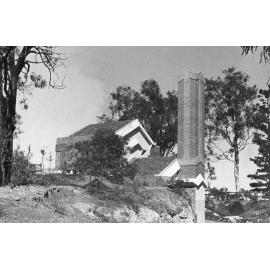 Side view of Incinerator, Ipswich, 1936