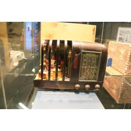 Burwood Breville Radio, Ipswich Mini Crafters, display at Railway Workshops Museum, North Ipswich, 2021