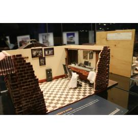 Barber Shop, Ipswich Mini Crafters, display at Railway Workshops Museum, North Ipswich, 2021