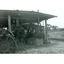 Steam engine at Grandchester Sawmill, Ipswich, c.1972