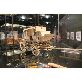 Cobb & Co. Coach, Ipswich Mini Crafters, display at Railway Workshops Museum, North Ipswich, 2021