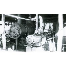 Plant machinery at Grandchester Sawmill, Ipswich, 1970s