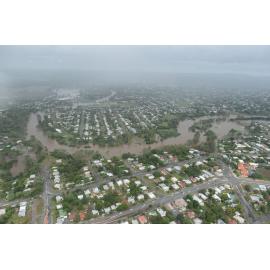 Bremer River flood, West Ipswich and One Mile, Ipswich, 28th January 2013
