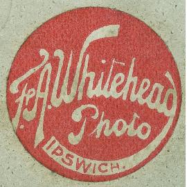 Trademark of F. A. Whitehead, photographer, Ipswich, c.1904