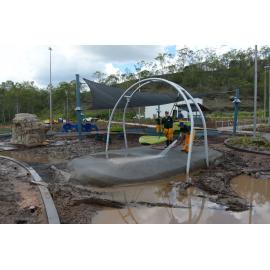 Flood clean-up at Colleges Crossing, January 2013