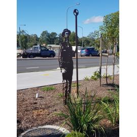 Historical Silhouette of a Surveyor or assistant at West Ipswich, 2019